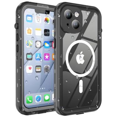 Imagem de Comboproof Capa impermeável para iPhone 14 Plus, [à prova de choque] [à prova de poeira] [IP68 à prova d'água] Capa rígida de corpo inteiro integrada [proteção de tela de lente] para capa de mergulho