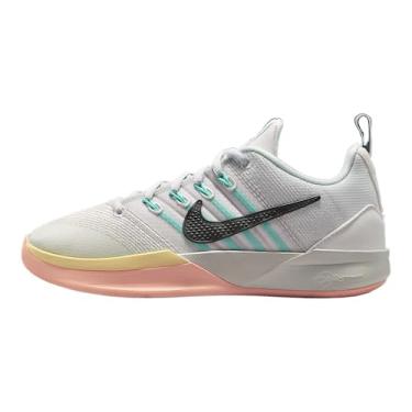 Imagem de Sabrina 7.6 cm Silencer Tênis de basquete infantil grande (branco Summit/pó fóton/coral lavado/cinza ferro), Summit branco/pó fóton/coral lavado/cinza ferro, 18