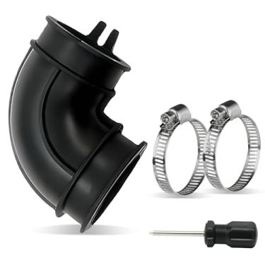 Imagem de WD24X33918 Mangueira de cotovelo com braçadeiras, mangueira de cotovelo WD24X33918 serve para GE, para Hotpoint, para RCA, Kenmore e para máquina de lavar louça Sears, substitui 4983108 28877182