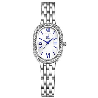 Imagem de Relógio de pulso de quartzo feminino design elegante strass minimalista