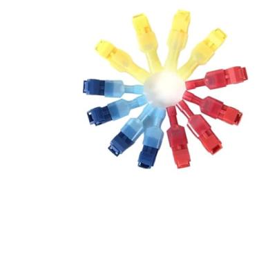 Imagem de 60 peças (30 conjuntos) Conectores de cabo de fio terminais trava de crimpagem rápida emenda elétrica carro 22-10AWG 0,5 mm-6 mm kit conjunto de ferramentas