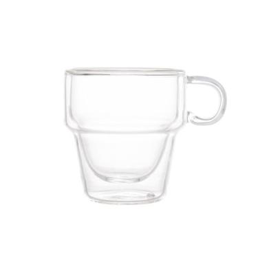 Imagem de Conjunto De 2 Xícaras Para Café Em Vidro Parede Dupla 90Ml - Wolff