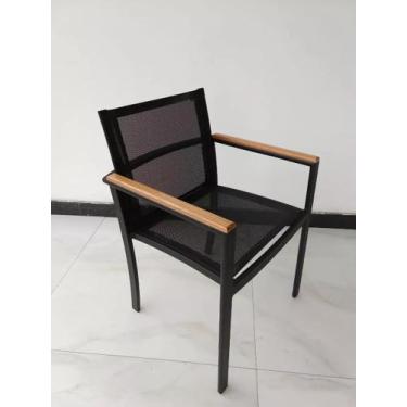 Imagem de Cadeira De Alumínio E Tela Sling P/área Extern Varias Cores - Sarah Mó