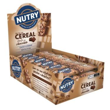 Imagem de Barra de Cereais Nutry Bolo de Chocolate 24 Unidades 22g, Bolo de Choc