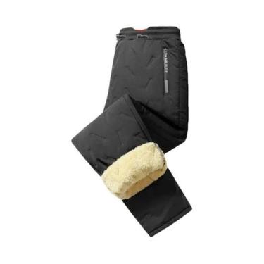 Imagem de Calças De Moletom Femininas De Inverno Em Plush, Impermeáveis, À Prova