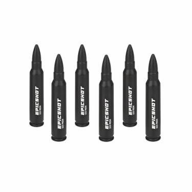 Imagem de Epicshot Premium Training Metal Snap Caps Black Dry Fire Training Falso Rounds Practice Safe Loading Firing (223 Rem 6pk)