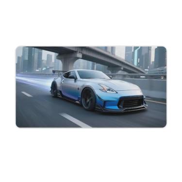Imagem de HouLaiZhe JDM Tapetes de mesa de carro JDM Car 350z Future Speed Cool Gaming Mouse pads de mesa grandes para teclado de mesa tapete de computador 40 x 75 cm