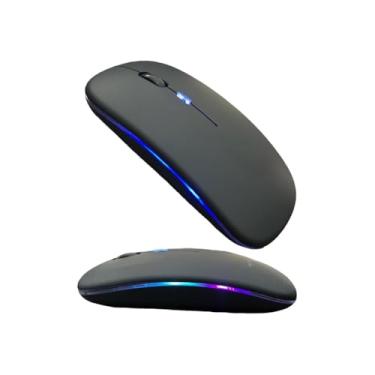 Imagem de Mouse Sem Fio 2.4GHz, 1200 DPI, Preto, Sensor Óptico, Design Ergonômico, 10x2x5.5cm, Alimentação por Pilha AA