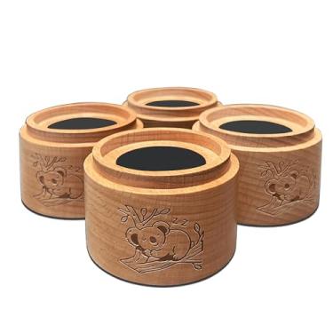 Imagem de PenKooy Elevadores de cama resistentes, elevadores de cama, elevadores de móveis, ótimo para armazenamento embaixo da cama, mesa e elevadores de cadeira, adiciona 5 cm de altura a móveis ou camas