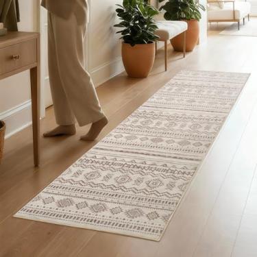 Imagem de GRANNY SAYS Tapete para corredores antiderrapante, tapete lavável para chão de cozinha, corredor de carpete para entrada, lavanderia, tapetes de cozinha longos 5 x 20 com suporte de borracha, tapete