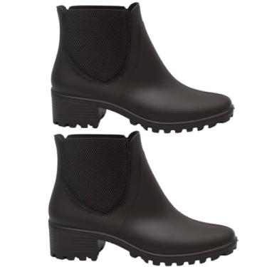 Imagem de Kit 2 Pares Bota Feminina Impermeável Confortável Leve (Marrom e Marrom, Medio, BR, Adulto, Faixa Numérico, 39, 40)