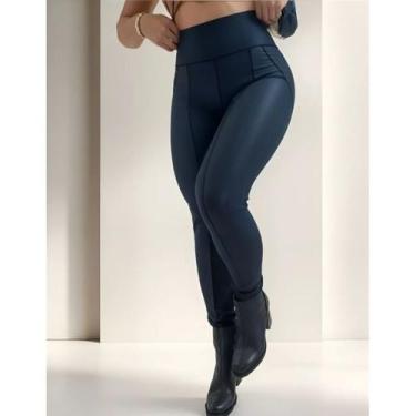 Imagem de Calça Montaria Com Detalhe material sintético e Suplex Peluciado Por D