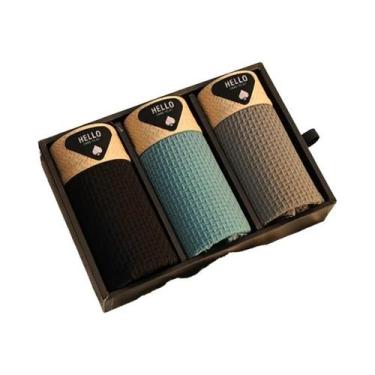 Imagem de Shorts Boxer De Malha De Seda Gelada Para Homens 3 Peças Sexy Fino U C