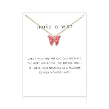 Imagem de Sisadodo Presentes de aniversário de Natal para mulheres, meninas, colares com pingente de borboleta para amigas, filhas e netas, Small, Metal, Sem Pedra Preciosa