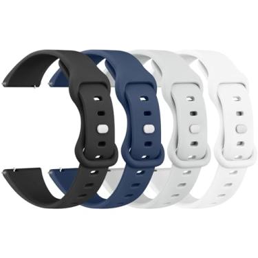 Imagem de Vancle Pulseiras Veryfit para relógio inteligente Veryfit IDW13 IDW16 IDW19 IDW26 IDW28 pulseiras ajustáveis de silicone macio (preto/azul marinho/cinza/branco)