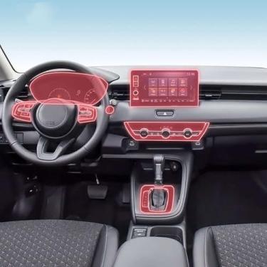 Imagem de HGFLBNV Painel de caixa de engrenagens interior de carro TPU transparente película protetora antirarranhões adesivos reparo, para Honda XR-V 2023-2025