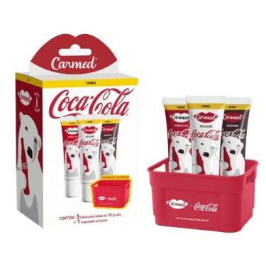 Imagem de Kit Hidratante Labial Carmed Coca-Cola 10g com 3 Unidades