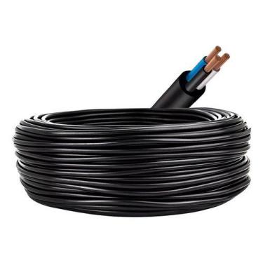 Imagem de Rolo 5 Metros Cabo PP 3X4,00mm 1Kva Preto - V.C. FERRAGENS