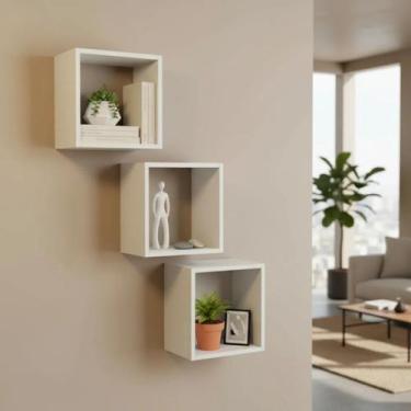 Imagem de Nicho MDF 25x25 com 15cm de Profundidade Decoração Sala Cozinha Banhei