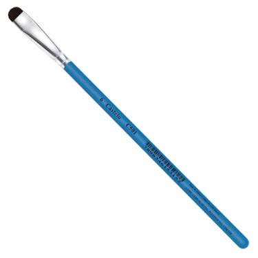 Imagem de Pincel Castelo Artístico Cerda Sintético Língua De Gato Cabo Curto Azul 501-06