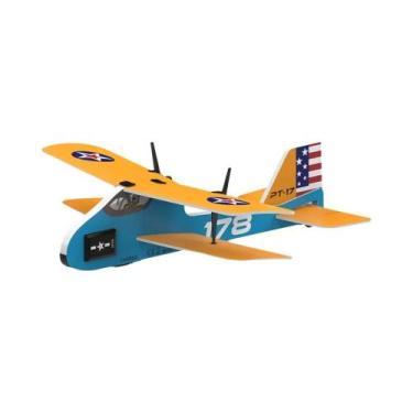 Imagem de Avião Mini RC 2CH 24G Com Luzes LED Controle Remoto Modelo De Aeronave