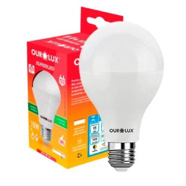 Imagem de Lampada Led Bulbo 15w Branco Frio 6500k - Ourolux