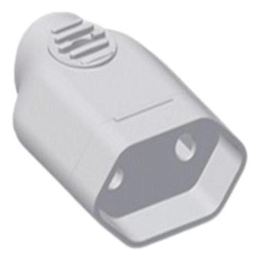 Imagem de Plug Fêmea Com Prensa Cabo 2p+t 10a Branco V96 - Voltim