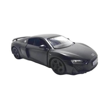 Imagem de Modelo De Carro Diecast Noire Audi R8 V10 Coupe Escala 1:36 Miniatura 