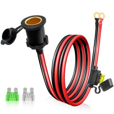 Imagem de Cabo de extensão para tomada de isqueiro (soquete de acendedor de cigarro, 3,3 pés)