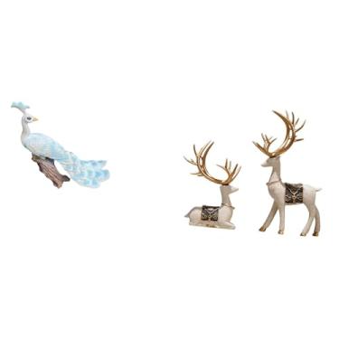 Imagem de Whtkoph Escultura de Rena, Figura Decorativa para Jardim, Artesanato, Estátua, Ornamento para Decoração de Casa, Pátio, Sala de Estar E Escritório.