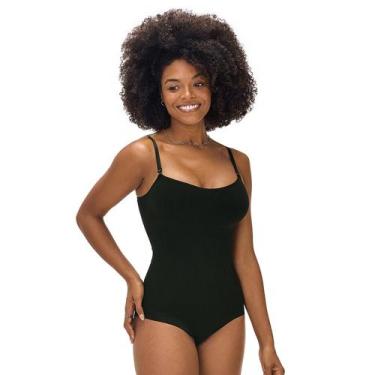 Imagem de Body Modelador Corte a Laser Zee Rucci Invisible 0804-007, Preto, M