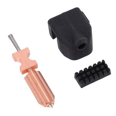 Imagem de LiebeWH Bico de Aço Endurecido de 0.4mm, Adequado para Impressora 3d Ad 5x, Bico Hotend Destacável Rápido Com Escovas de Mangas de Silicone