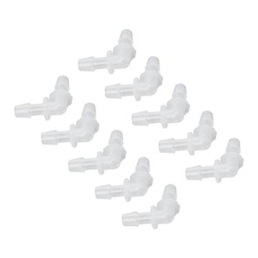 Imagem de Acouto Conectores de Junta de Mangueira de Cotovelo de 90 Graus, Acessórios de Plástico para Bomba e Tubos de Silicone, e Confiáveis ​​para Diversas Aplicações Com 10 Peças (7,9 mm)