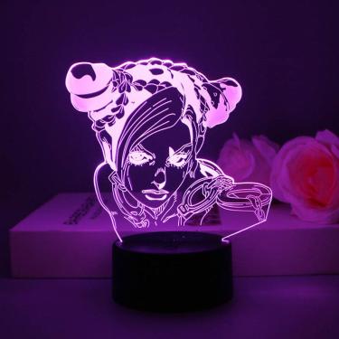 Imagem de Luz noturna LED 3D JoJo`s Bizarre Adventures Jolyne Cujoh