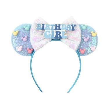 Imagem de Tiara De Aniversário Minnie Mouse Para Meninas, Acessórios De Cabelo C