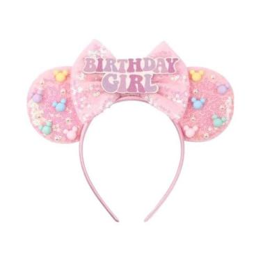 Imagem de Tiara De Aniversário Minnie Mouse Para Meninas, Acessórios De Cabelo C