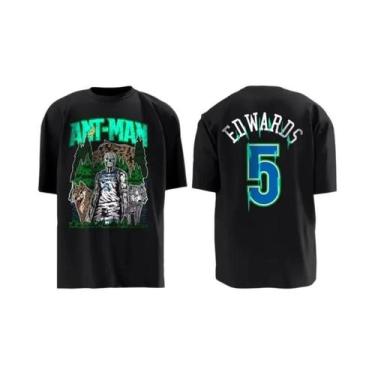 Imagem de Camiseta Personalizada De Torcedor De Basquete Timberwolves Para Homen