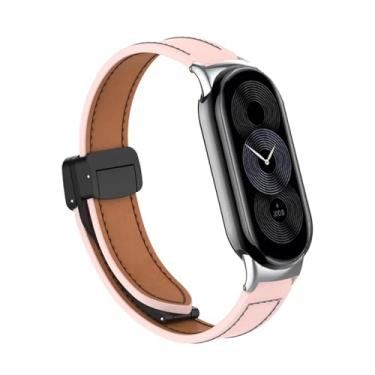 Imagem de BUDAY Pulseira de couro para Xiaomi Mi Band 9 de substituição com fivela magnética para xiaomi miband 8 mi band Correa, For Miband 9, Ágata