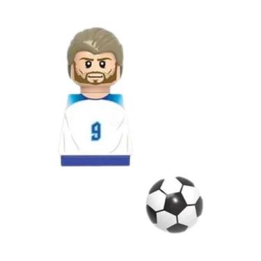 Imagem de Modelo De Brinquedo Mini Blocos De Construção De Jogadores De Futebol 