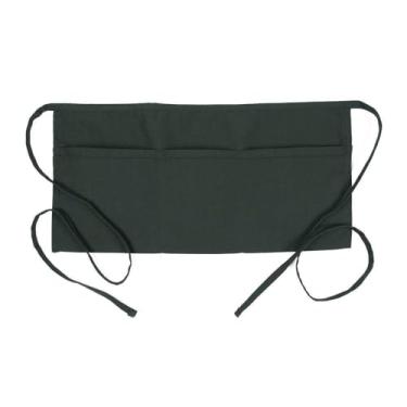 Imagem de Avental de cintura Fame com 3 bolsos F9-34" C x 23" L - 65/35 poliéster/sarja de algodão - Avental de cintura/cintura - Tamanho único - Unissex, Hunter Green, One Size, 1