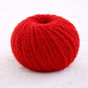 Imagem de Fio curto de pelúcia para crochê – bolas de fio fofas macias para amigurumi, bonecas, artesanato DIY e presentes artesanais (20 vermelho)