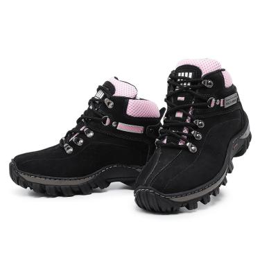 Imagem de Coturno Adventure Feminino Bota Couro Conforto Dia a Dia-Feminino