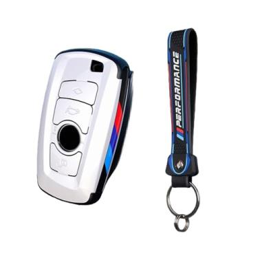 Imagem de Capa de fibra de carbono para chave de carro, compatível com bmw f30 f20 f10 f18 f22 f01 x3 x4 f06 f02 m3 m5 chaveiro acessórios de estilo automático(Style4)