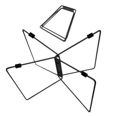 Imagem de Suporte para bolsa de acampamento, suporte para refrigerador de acampamento - Base de caixa de armazenamento isolada - Com tapete antiderrapante e bolsa de transporte Suporte dobrável de aço inoxidáve