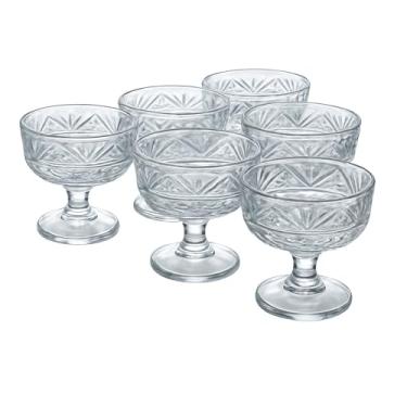 Imagem de Conjunto de 6 Taças de Vidro Clear 235ml Para Sobremesas - Sorvete, Mousse, Pavê, Saladas