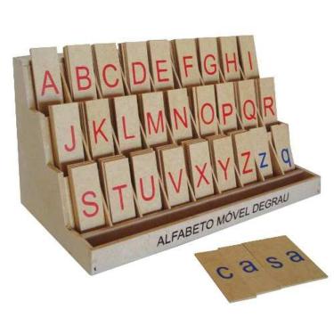 Imagem de Brinquedos Educativos - Alfabeto Móvel Degrau 130 Peças