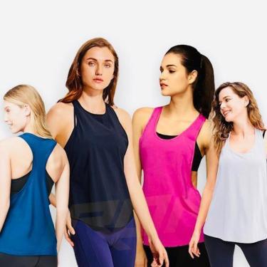 Imagem de Kit 3 Camisetas Fitness Academia Regatas Blusinhas Dry Feminina 61-Unissex