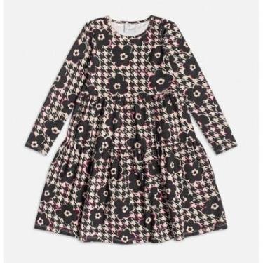 Imagem de Vestido Manga Longa Infantil Compose Floral Inverno Momi-Feminino