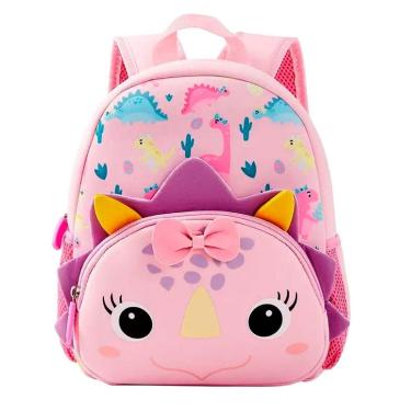 Imagem de Mochila Escolar Infantil Yins Girl Dino 12pol. Menina - Ref YS42324-Unissex