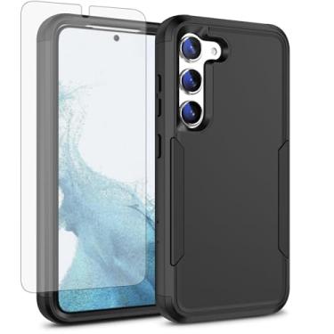 Imagem de Asuwish Capa de celular para Samsung Galaxy S23 Plus S23+ 5G capa de celular com protetor de tela e carregamento sem fio suporte rígido de três camadas Defender S23plus 23S + S 23 23+ SM-S916U 16.8 cm